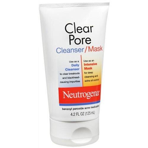 Sữa rửa mặt kiêm mặt nạ giảm mụn neutrogena clear pore cleanser 125ml chính hãng - 7578