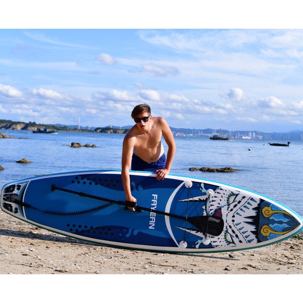 Tiger Blue SUP Board - Ván chèo đứng thuyền bơm hơi giá rẻ, stand up paddle board