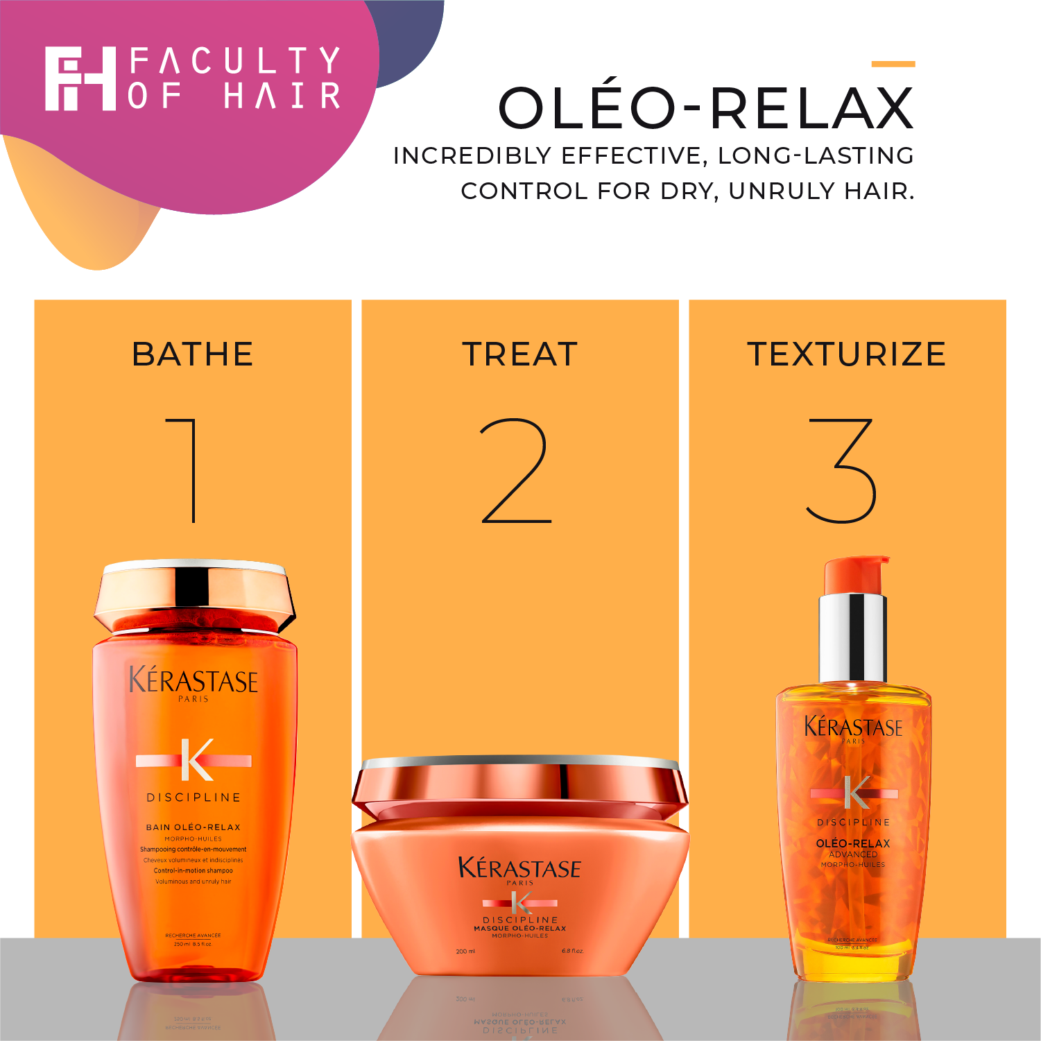Kerastase Discipline Bain Oleo Relax Shampoo 1000ml Oil-Free Curl