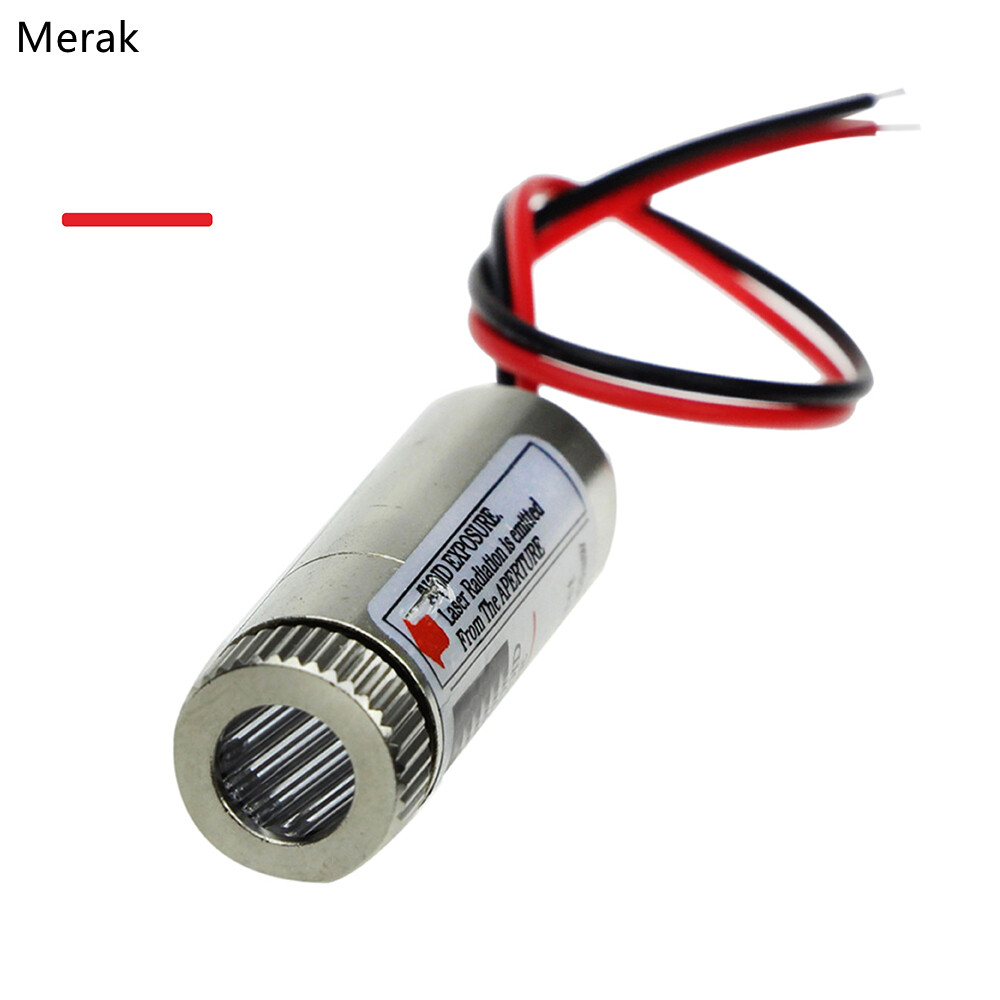 Mô-đun laser chéo đầu đỏ/đường/đầu laser điều chỉnh được 5mw 650nm, đầu ống kính thủy tinh tập trung công nghiệp loại 3v 5v