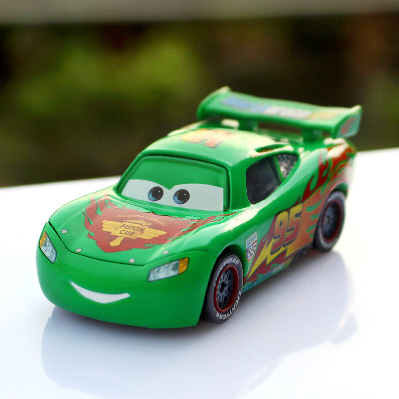 Disney Pixar Car Toys Police Mcqueen Piston Cup Racer Lightning Dinoco Jackson Storm 1:55 Diecast Vehicle Metal Alloy for Preschool Children Boys Cars Model Children's Birthday Gift - 9
