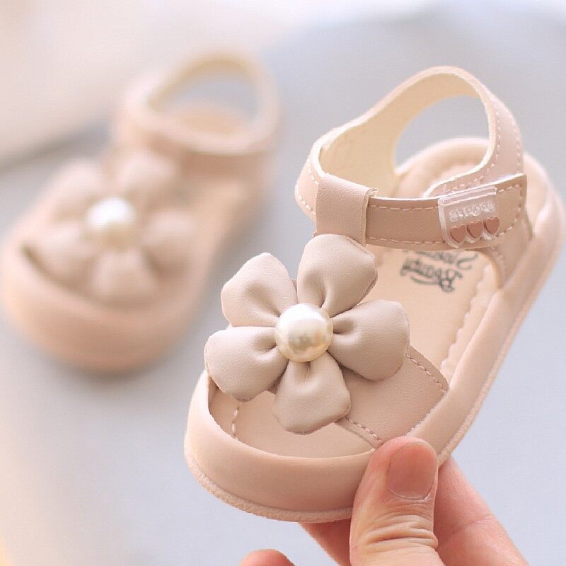 Dép công chúa em bé mới giày cho trẻ mới biết đi bé gái Giày đi bộ hoa
