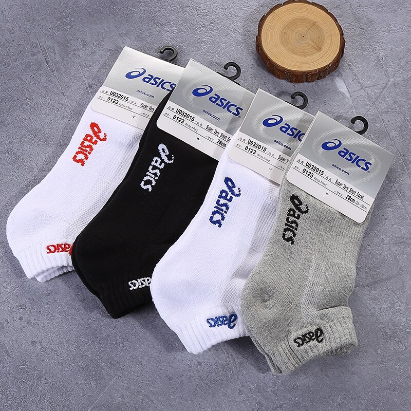Asics asics vớ thể thao đáy khăn bằng cotton vớ vận chuyển cho nam vớ trong ống vớ chạy bộ khử mùi