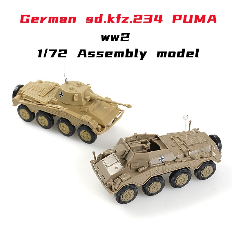 Hot iijkklbmw 688 1 72 SD. Kfz-234 Puma modelo WW2 alemán Cougar vehículo