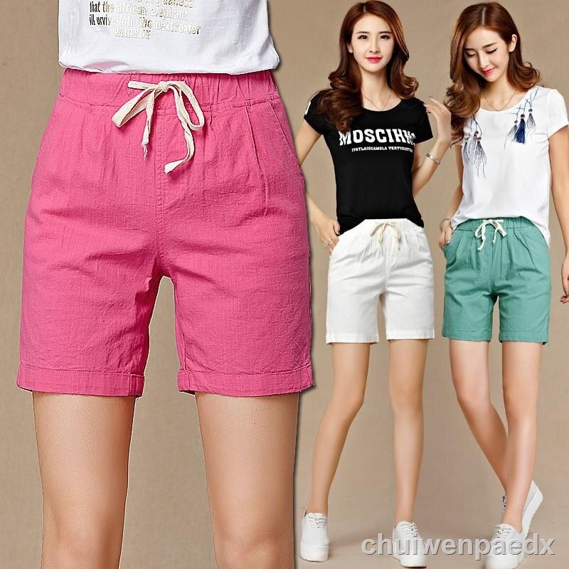 cotton knee length shorts