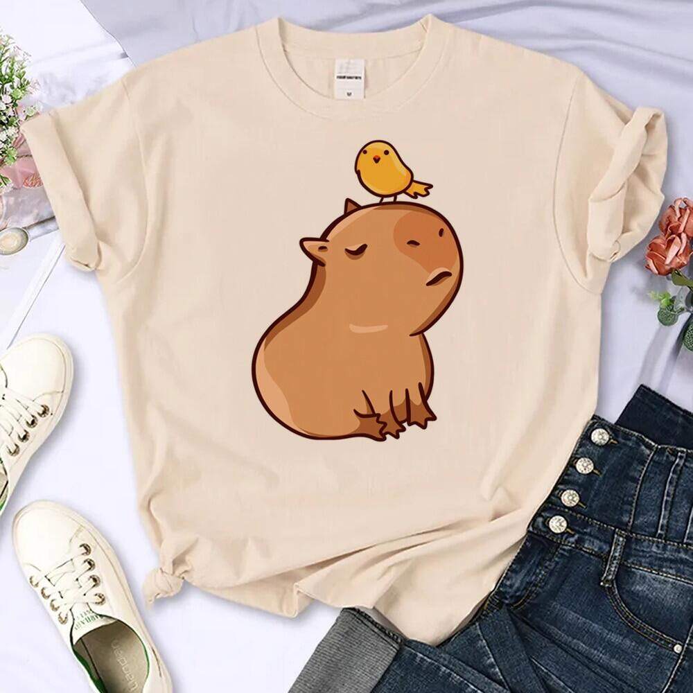 Capybara Áo Thun Nữ Áo phông Harajuku quần áo Y2K