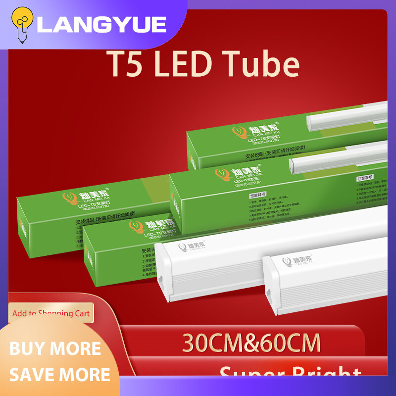 Đèn Tuýp LED 30Cm 60Cm Ống LED Siêu Sáng Ống Led T5 Tiết Kiệm Năng Lượng Cho Phòng Ngủ Phòng Khách