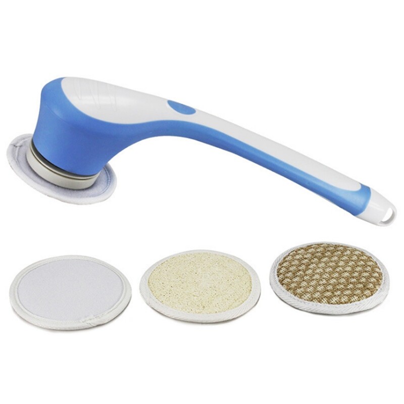  สุราษฎร์ธานี Electric Shower Massage Cleaning Bath Brush Waterproof with Soft Silicone Exfoliating Head Bathing Tools for Body Skin Cleansing