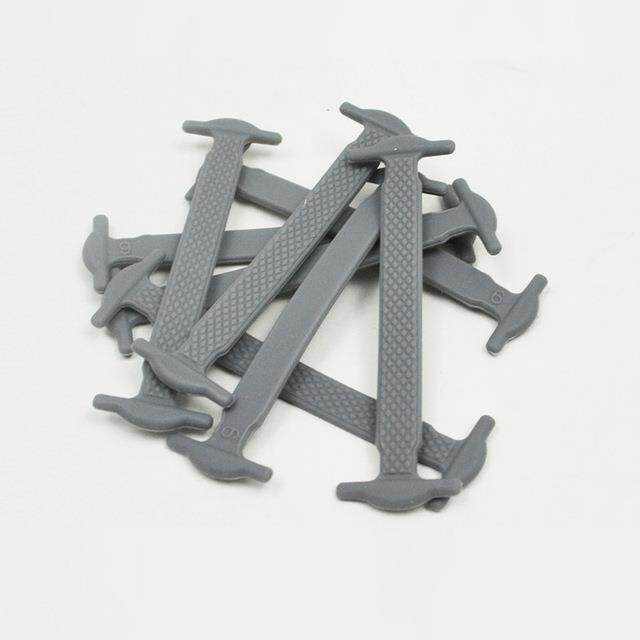 16 cái/lô Dây giày Silicone Giày đàn hồi dây giày Dây giày không buộc đặc biệt cho nam nữ viền cao su 13 màu