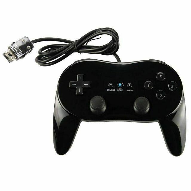 nintendo wii u pro controller black