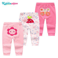 Kiddiezoom 3 set  Baby pant 100%cotton Baby cartoon printed pants 0-24 months old
