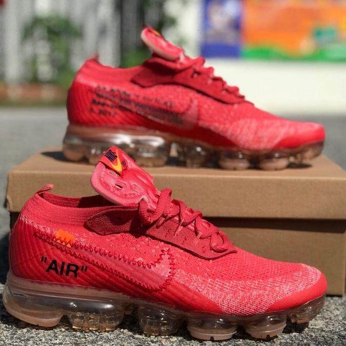 vapormax off white red