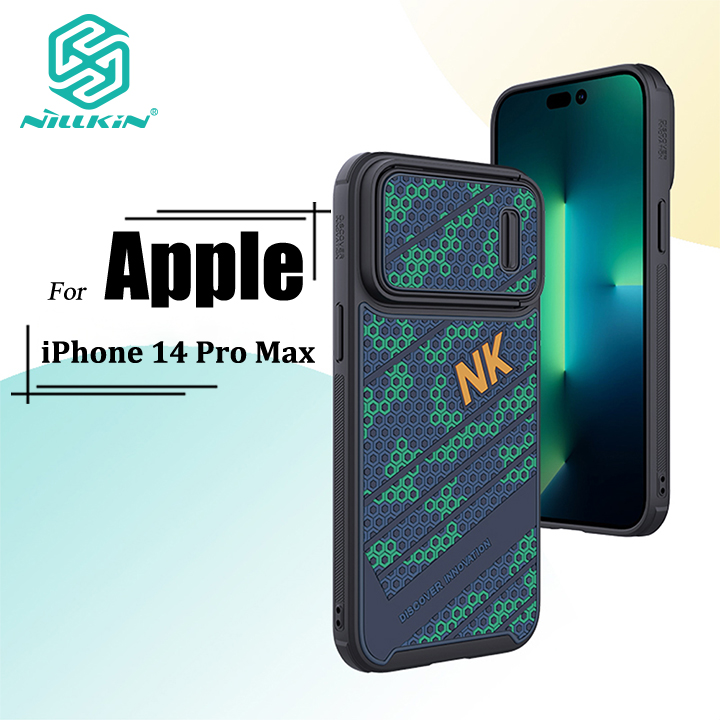 Nillkin ốp máy ảnh texture striker cho iphone 14 pro max ốp điện thoại ốp lưng chống rơi ba chiều dập nổi họa tiết 3d