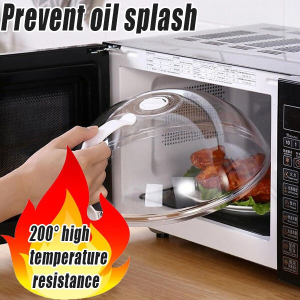 Thợ Săn Trong Mơ, Nắp Đậy Đĩa Lò Vi Sóng Nắp Chống Dầu Bọc Thực Phẩm Chống Văng Chịu Nhiệt Độ Cao Có Nắp Đậy Tay Cầm