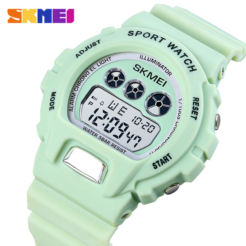 Đồng Hồ Thể Thao Nữ SKMEI, Kỹ Thuật Số Chronograph Hiển Thị Kép Đồng Hồ Báo Thức Đồng Hồ Đeo Tay Nữ Chống Nước, 75