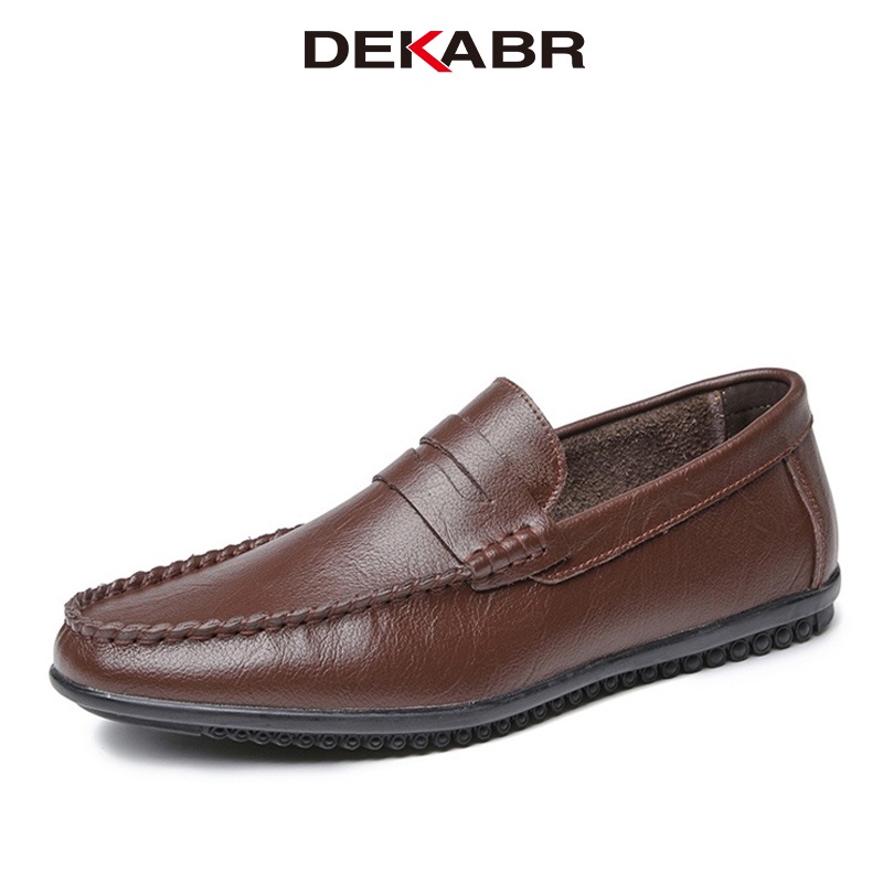 DEKABR Men Shoes Loafers New Spring&Summer Comfy Men's Flats Fashion Shoes Men Moccasins Male Footwear Casual Shoes Size 37~46 ราคา 886 บาท*ส่งฟรี