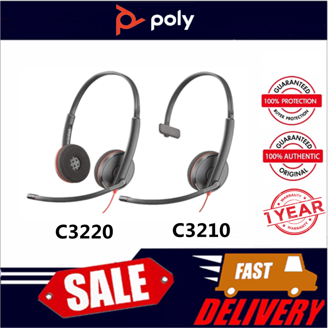 Plantronics Blackwire C3220 Blackwire C3210 business noise reduction headset USB connection noise reduction microphone 3220/3210