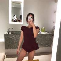 coxiva Swimsuit for Women Summer New Swimming Outfit Black V Backless Sexy Bikini Triangle One-piece Swimwear Ladies Hot Spring Beach Holiday Swimsuit