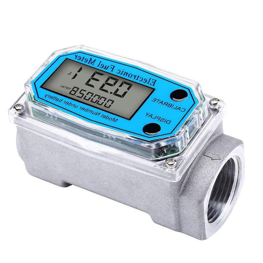 Đồng hồ đo lưu lượng nhiên liệu kỹ thuật số đồng hồ đo lưu lượng nước methanol xăng xe hơi bộ điều khiển chỉ báo cảm biến lưu lượng nhiên liệu