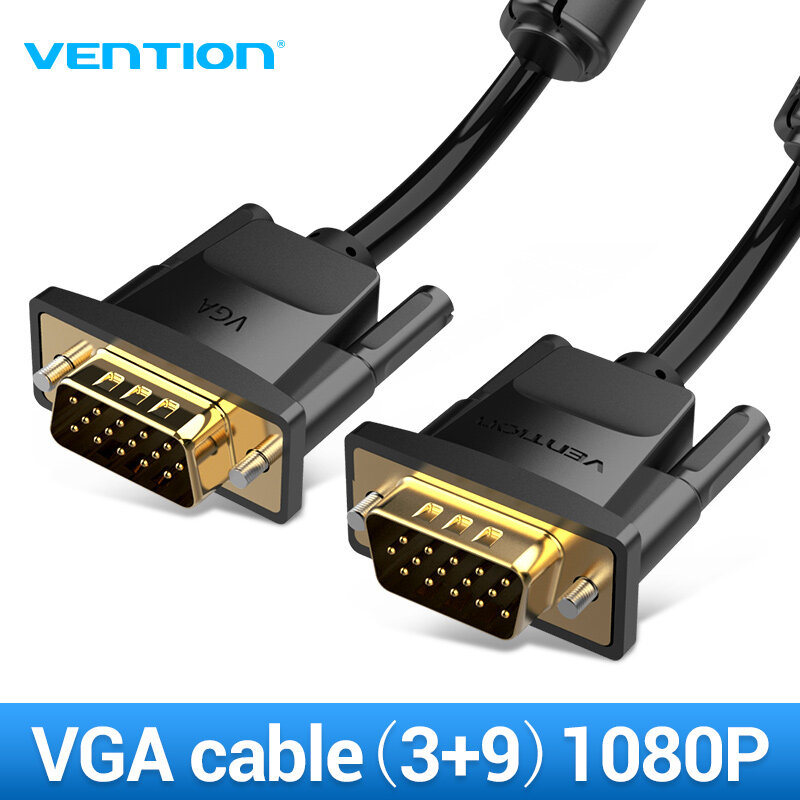 Vention VGA Cable VGA Male to Male Cable 1080P Braided Shielding Cord for Monitor Projector PC Cable