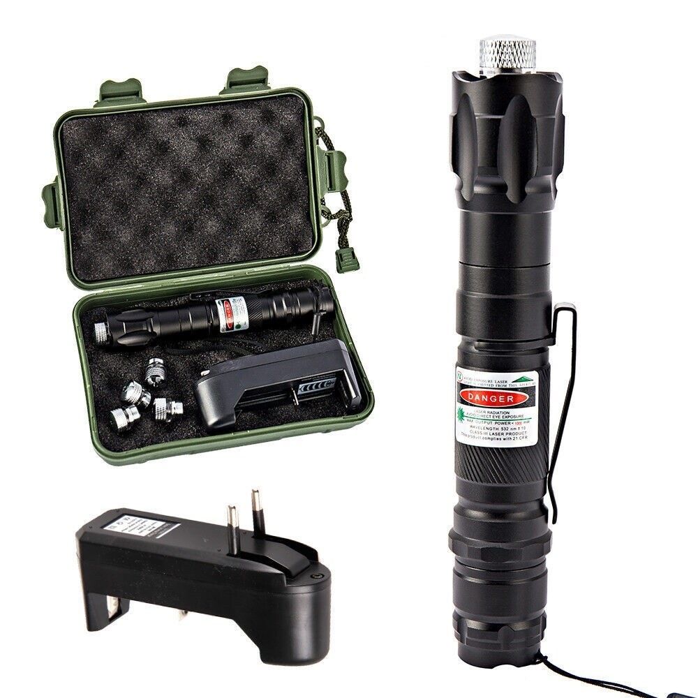 [Hot llkjhgfshg 106] công suất cao Bút trình chiếu laser xanh lá ánh sáng 009 10000m 5mW đèn pin có thể điều chỉnh laser tập trung kết hợp đi bộ đường dài Cắm Trại Ngoài Trời Laser