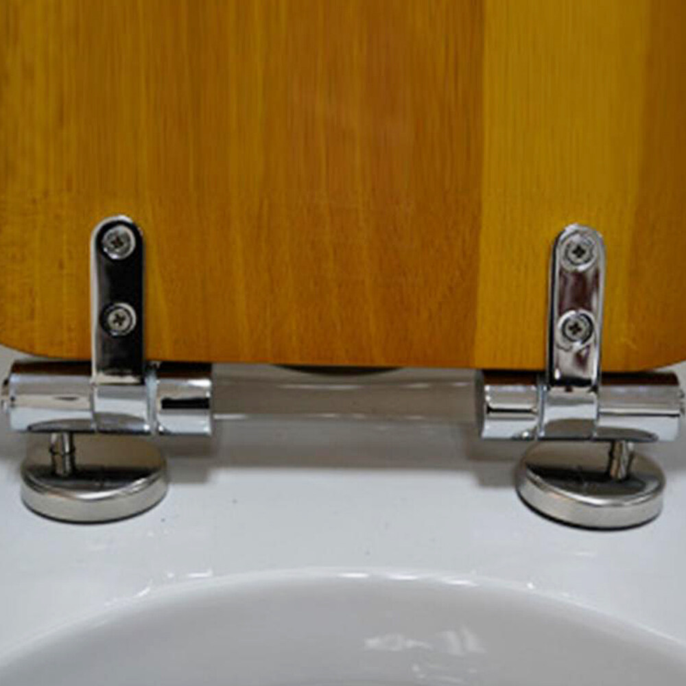 Toilet Lid Hinge Alloy Weighted Send Accessories Wooden Simple To Install