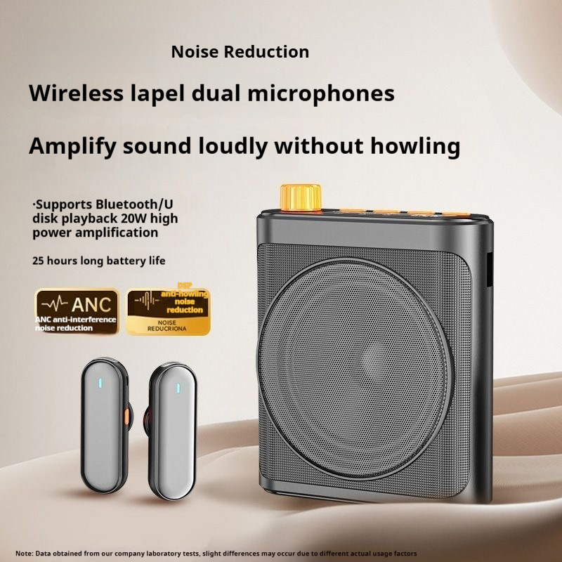 High Power Portable Voice Amplifier with Wireless Magnetic Clip Microphone for Teachers Instructors Tour Guides Fitness Coaches and Outdoor Events