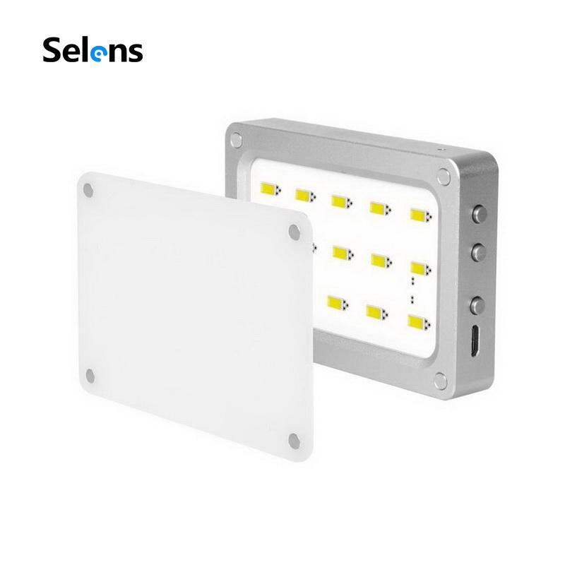 Selens di động mini 5500 k từ đèn led usb dslr video phòng thu điện thoại máy ảnh máy quay