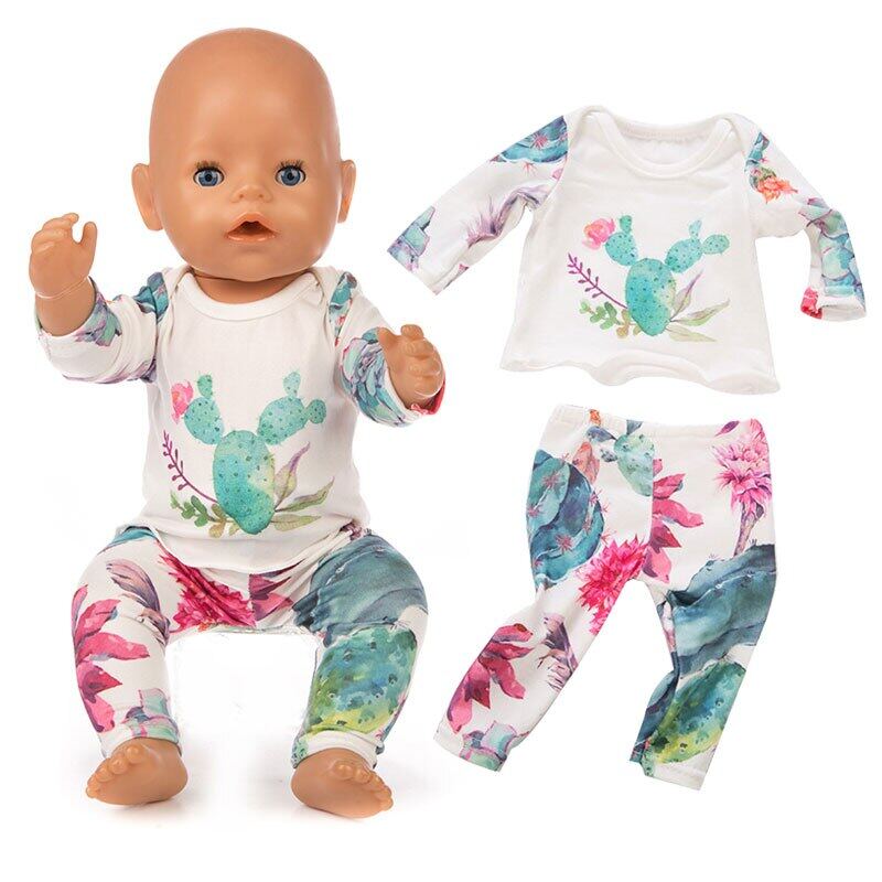 ใหม่เสื้อผ้าตุ๊กตาทารกเกิดพอดี 18 นิ้ว 40-43 เซนติเมตรยูนิคอร์นกระบองเพชรชุดอุปกรณ์ตุ๊กตาเสื้อผ้าสำหรับเด็กเทศกาลวันเกิดG