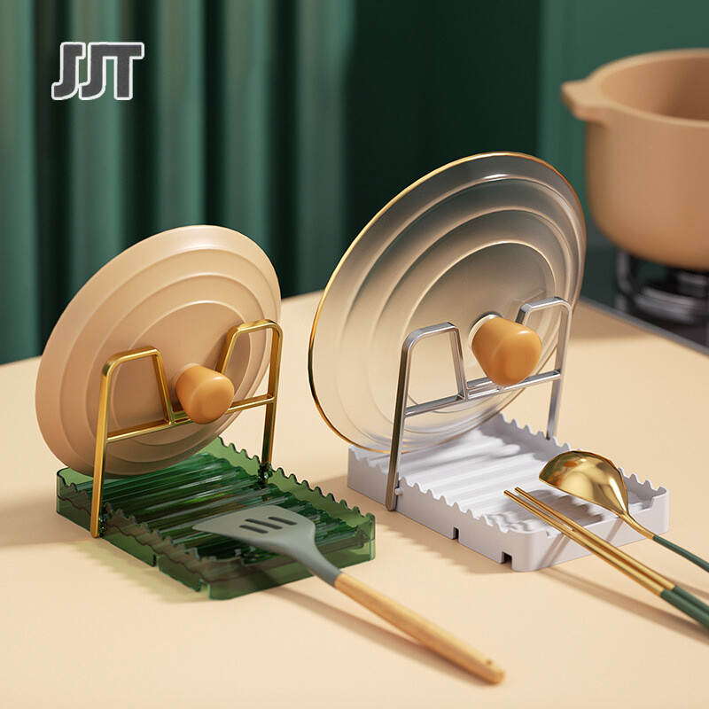 JJT Kệ nắp, kệ đựng dao, kệ gấp, kệ để đồ đa năng để bàn Nắp nồi đa năng, có thể gập lại