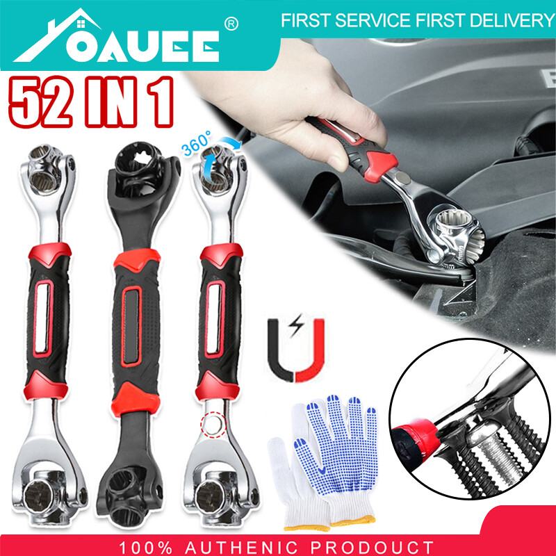 52 trong 1 ổ cắm chìa vặn chung 360 độ xoay đa chức năng cờ lê dụng cụ cầm tay nam châm cờ lê ô tô dụng cụ sửa chữa