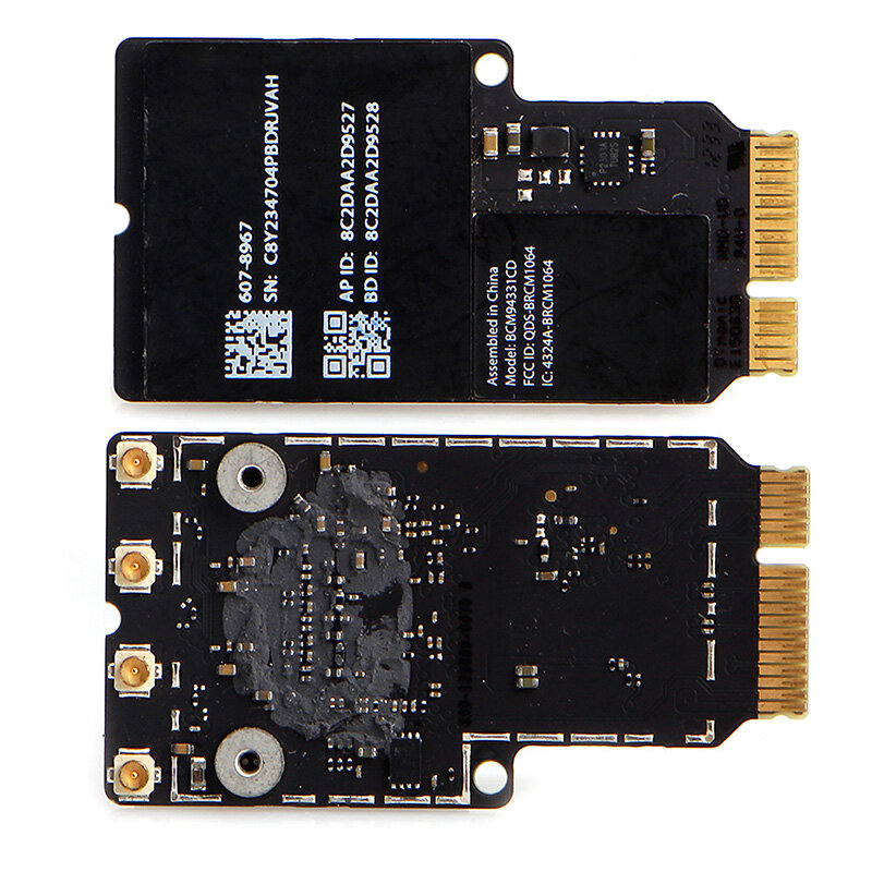 Bcm94331cd thẻ không dây băng tần kép mini pci-e 2.4g/5ghz wlan wifi tương thích bluetooth cho máy tính xách tay