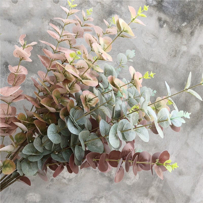 1 Chi Nhánh Cây Nhựa Mô Phỏng Đơn 54Cm /Cành Lá Bạch Đàn Nhân Tạo, Để Trang Trí Vườn Nhà Tiệc Cưới