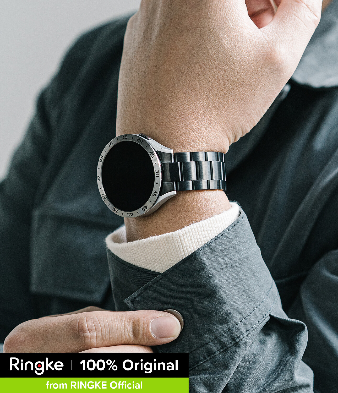 Ringke Samsung Galaxy Watch 5/4 40mm Band Metal One Stainless Steel Bracelet Strap ราคา 1,390 บาท*ส่งฟรี