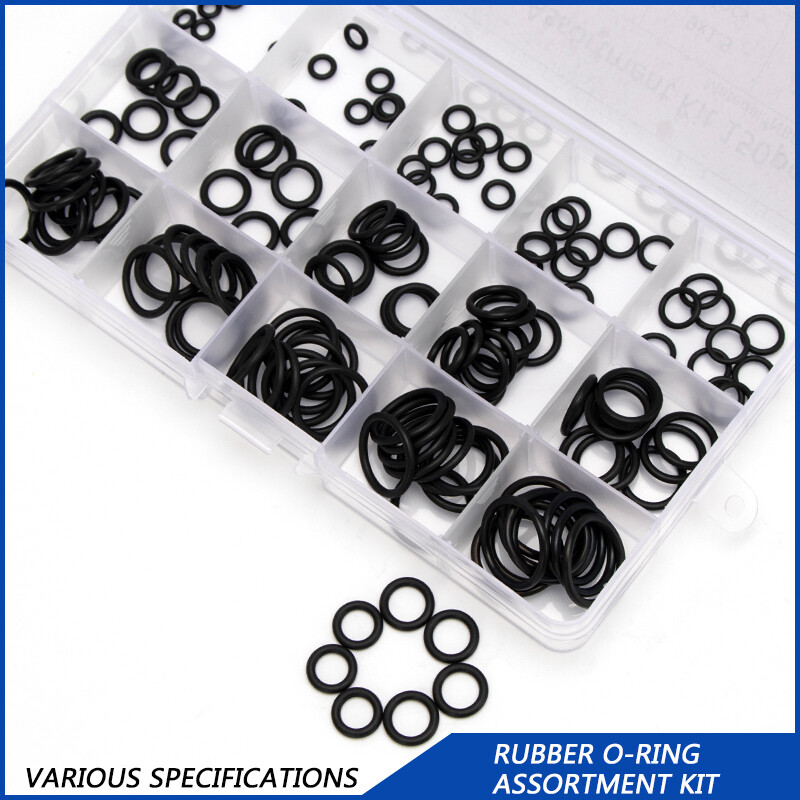 15 Sizes 150pcs Thickness 1.5mm 1.9mm Black NBR Rubber Box Set Durable Gasket Sealing O-rings Tools  Fasteners