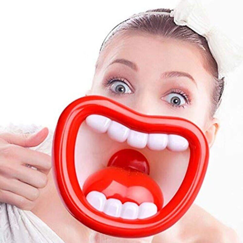 Sáng tạo ngộ nghĩnh miệng lớn thay đổi giọng nói loa đồ chơi mới lạ thìa giả khuếch đại giọng nói nam/nữ/robot thoại ngộ nghĩnh