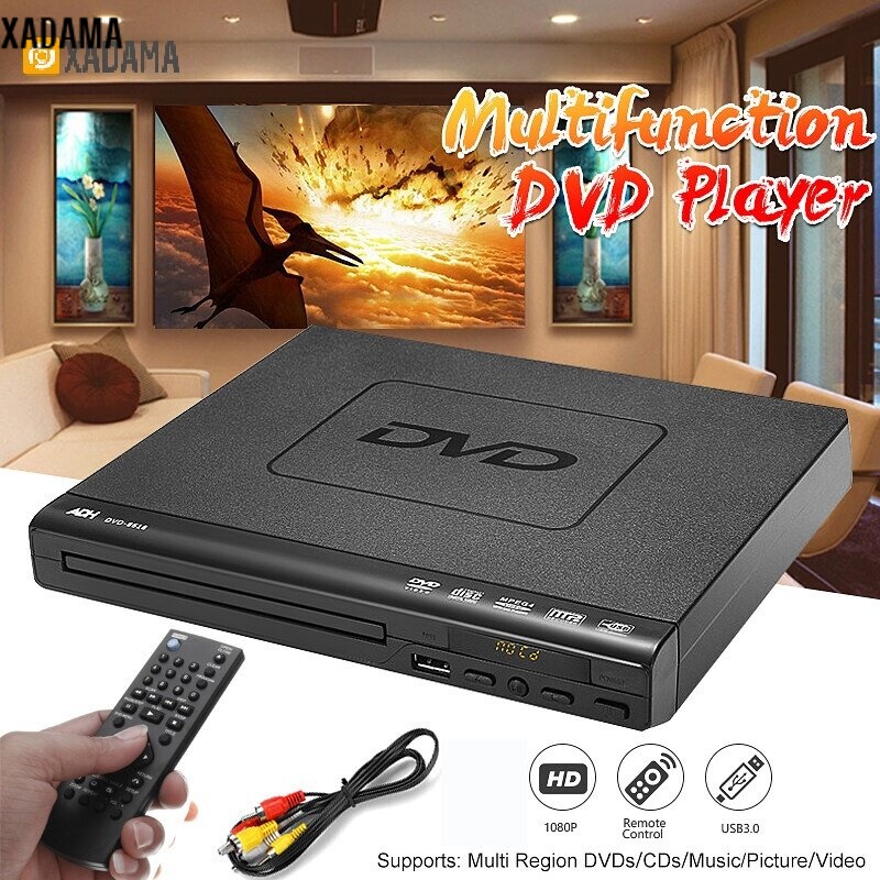 Mbh567 đầu đĩa dvd cd lcd hd 1080p usb 3.0 video đa góc nhỏ gọn 6 vùng với điều khiển từ xa 110v-240v đầu đĩa dvd