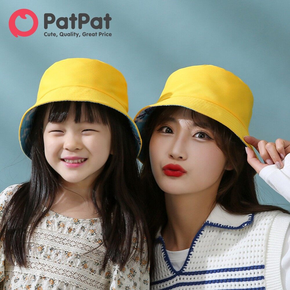PatPat Double Sided Bucket Hat for Mom and Me