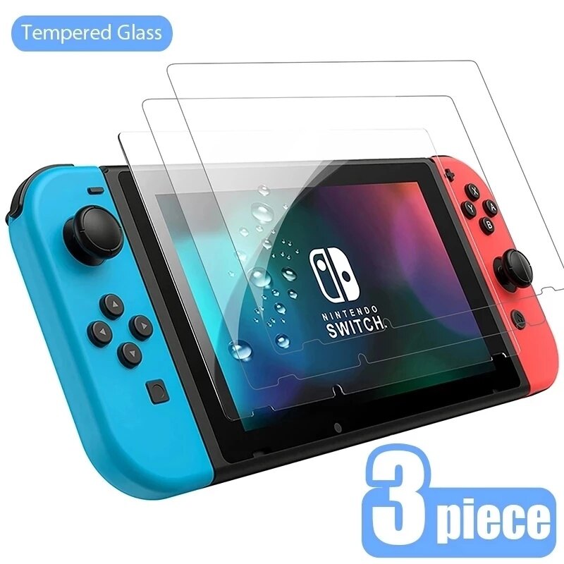 Kính cường lực bảo vệ 1/2/3 cái cho Nintendo Switch Lite miếng phim bảo vệ màn hình tương thích-Bộ chuyển đổi Nintendo NS OLED màn hình mặt kính Bìa phụ kiện