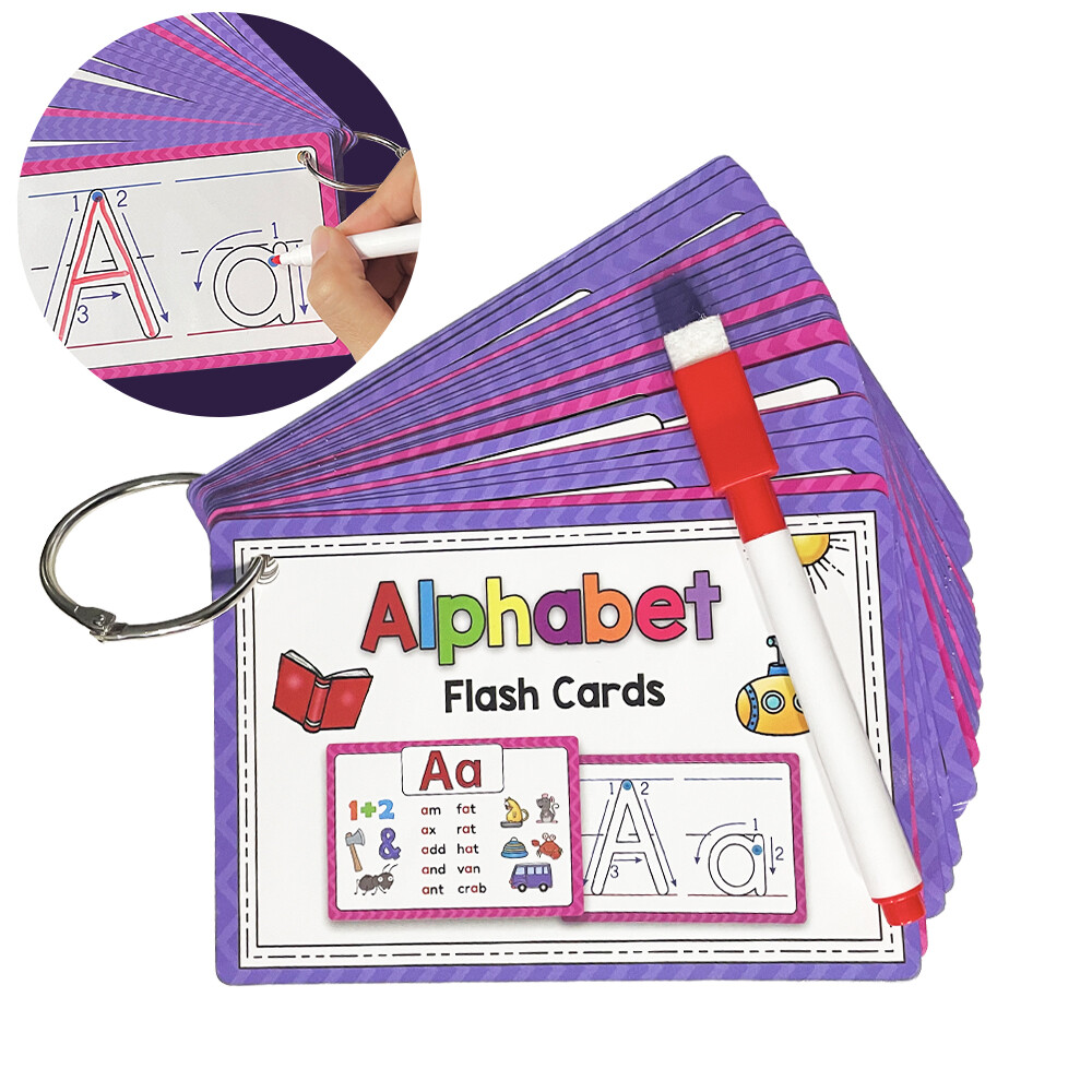 26 chữ cái Bảng Chữ Cái Tiếng Anh Phát Âm Flash Thẻ Bé Nắp Lật Sách Montessori Đầu Học Tiếng Anh Thẻ Từ Giáo Dục Bỏ Túi thẻ Đồ Chơi cho Trẻ Em