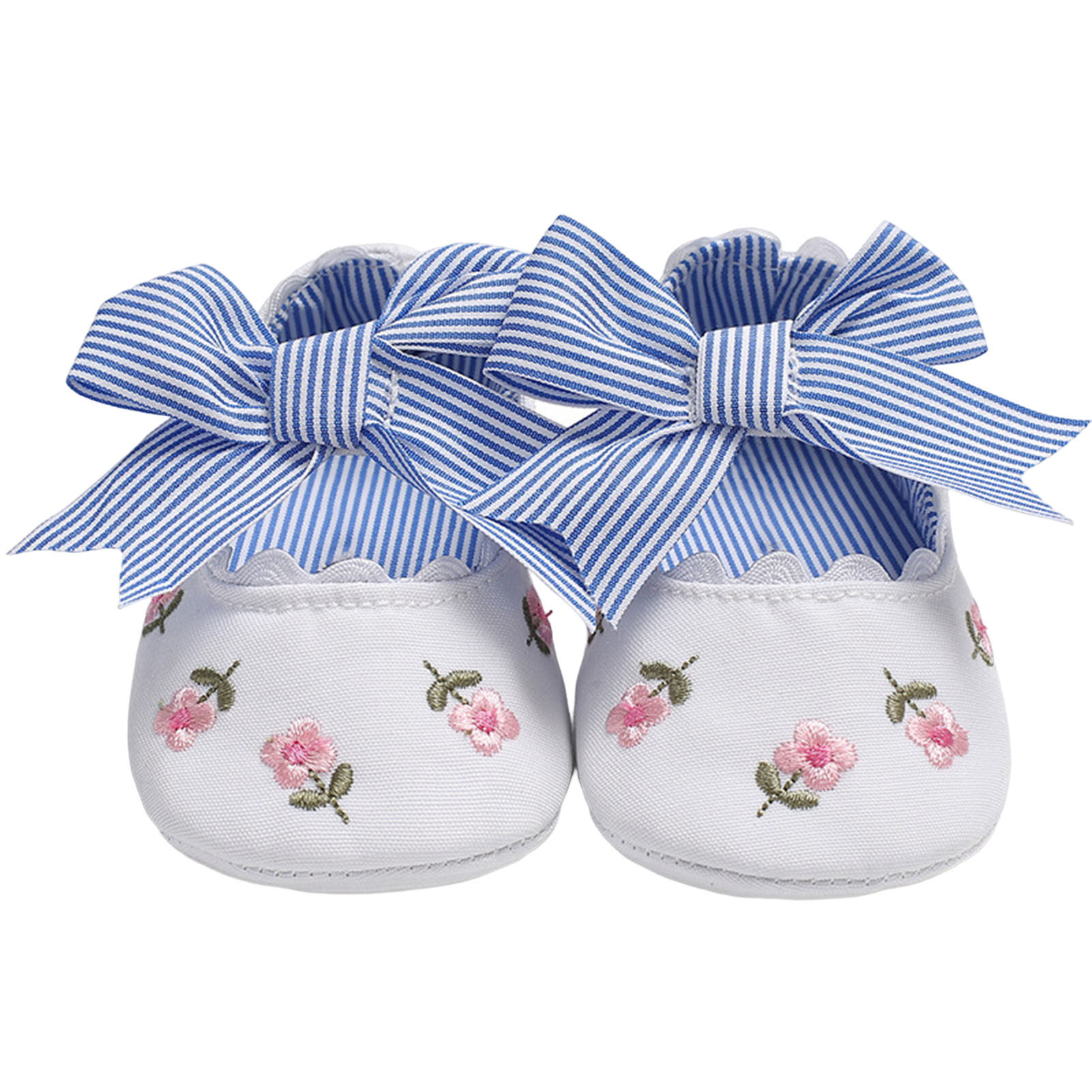 Adventure Toy 1 Pair Toddler Shoes Bow-knot Design Embroidery Pattern Non