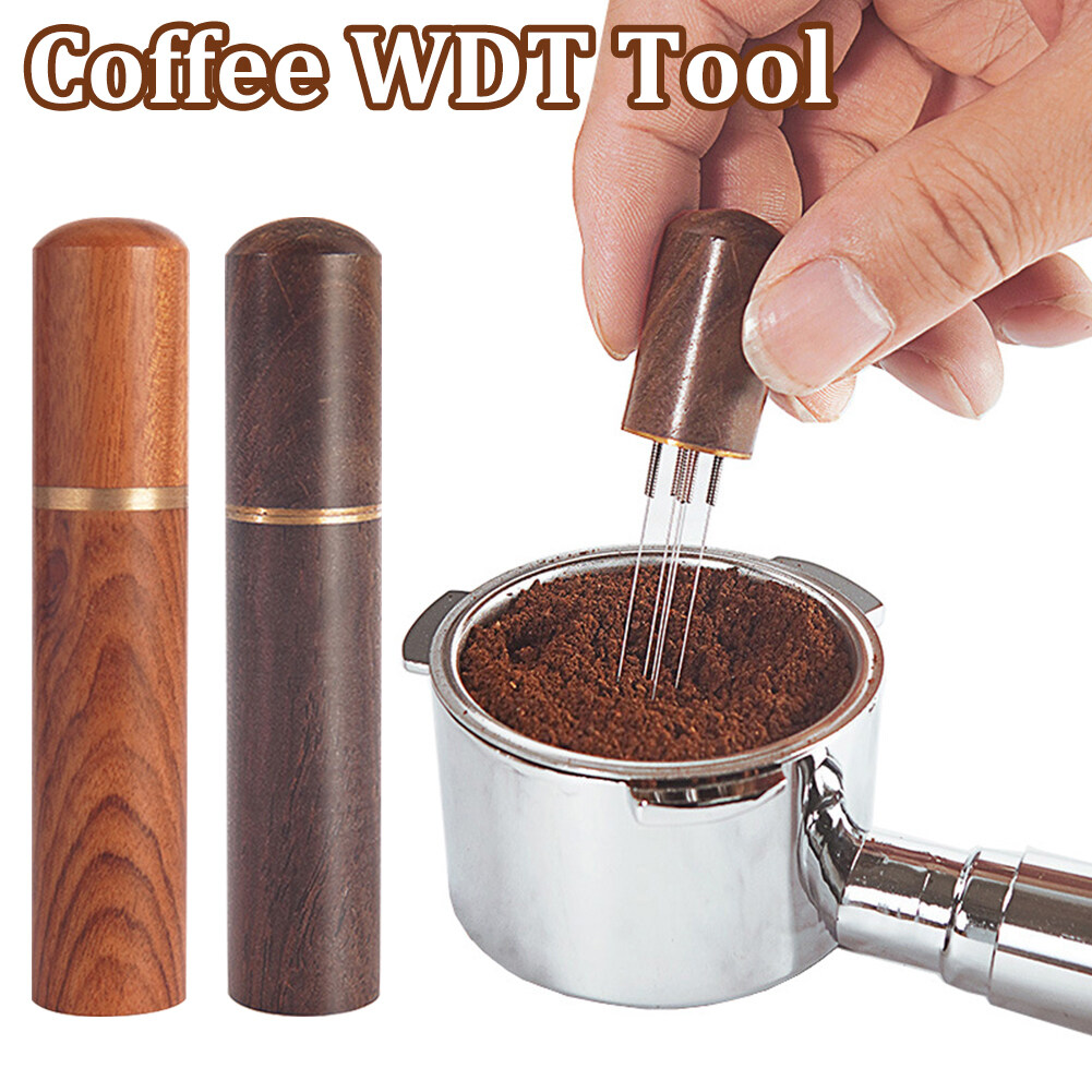 Dụng cụ wdt máy khuấy cà phê espresso dụng cụ pha chế chuyên nghiệp máy pha cà phê 5 kim máy xay cà phê espresso chân đế tự điều chỉnh