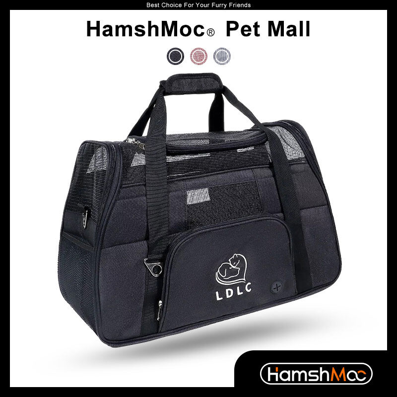 HamshMoc Airline Approved Pet Carrier Collapsible Pet Travel Carrier Ventilated Design Soft Sided Pet Backpack for Cats Dogs Puppies ราคา 1,225 บาท*ส่งฟรี