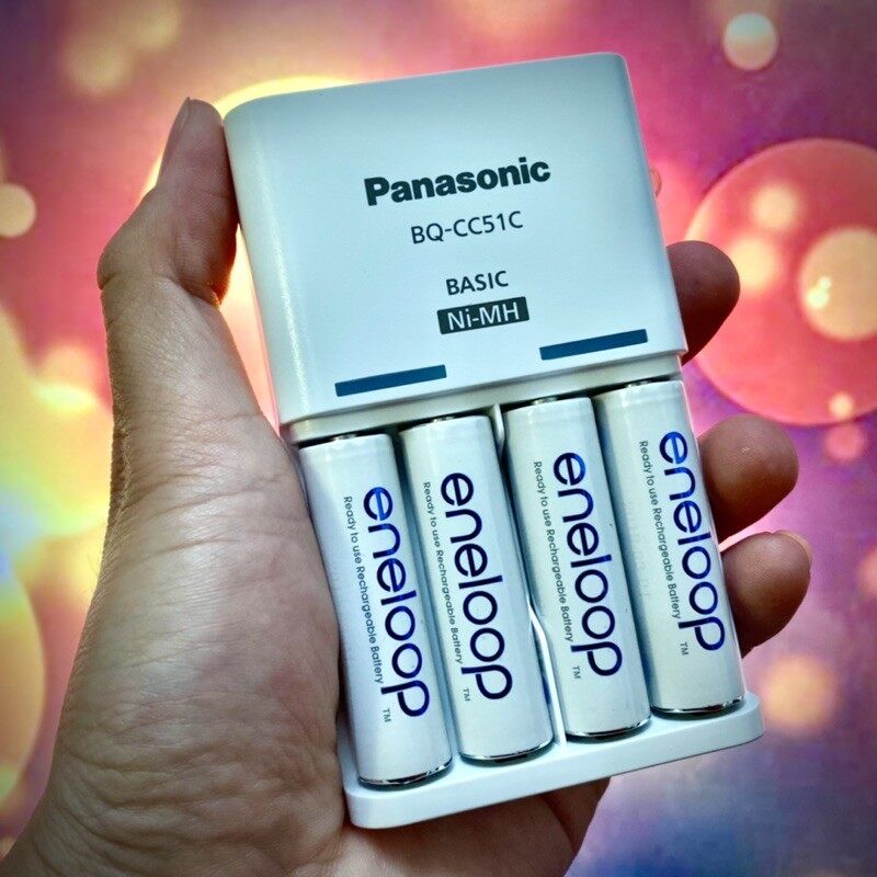 Bộ sạc pin bq-cc51c panasonic eneloop aa/aaa