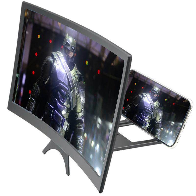 Bộ Khuếch Đại Màn Hình Điện Thoại 3D 12 Inch Đồng Hồ Phóng To Video Hd Thiết Kế Có Thể Gập Lại Giá Đỡ Điện Thoại Thông Minh Xem Phim 3d, Màn Hình Cong Đa Năng Inch-acrylic Xách Tay Chất Liệu Acrylic