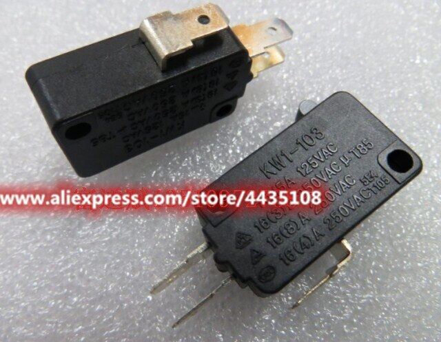 2 chiếc công tắc micro kw1-103 công tắc micro lớn 15a 125v công tắc micro giới hạn lò vi sóng