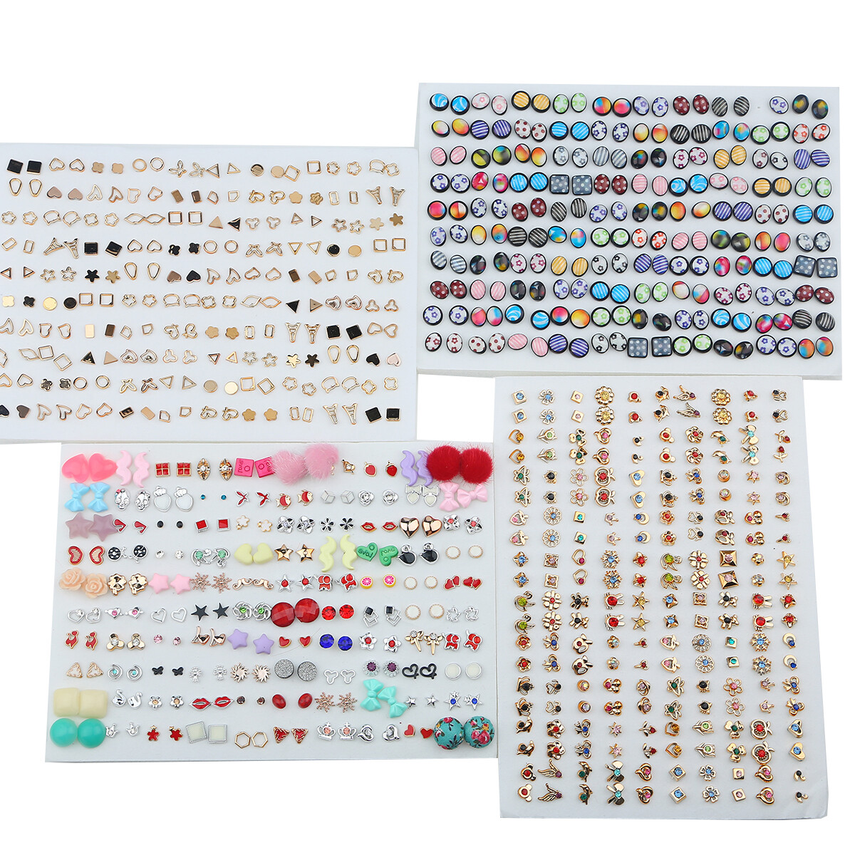 100 Đôi Bông Tai Thời Trang Hàn Quốc Bộ Khuyên Tai Nhựa Hình Động Vật Trái Cây Ngọc Trai Đính Đá Phong Cách Hỗn Hợp Quà Tặng Trang Sức Cho Mẹ Cho Bé Gái