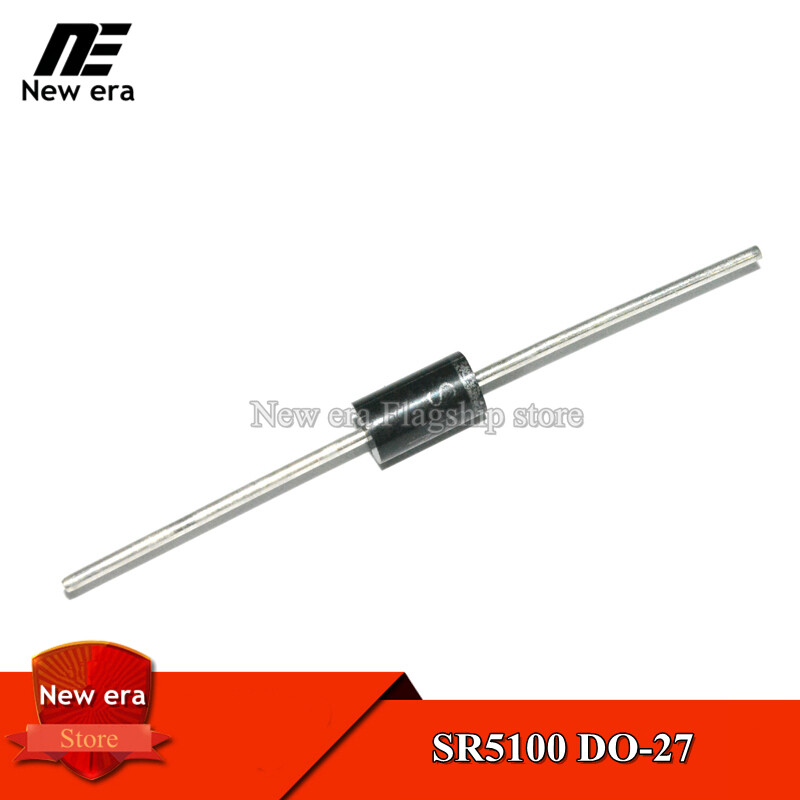 20 chiếc điốt schottky sr5100 sb5100 do-27 5a/100v mới