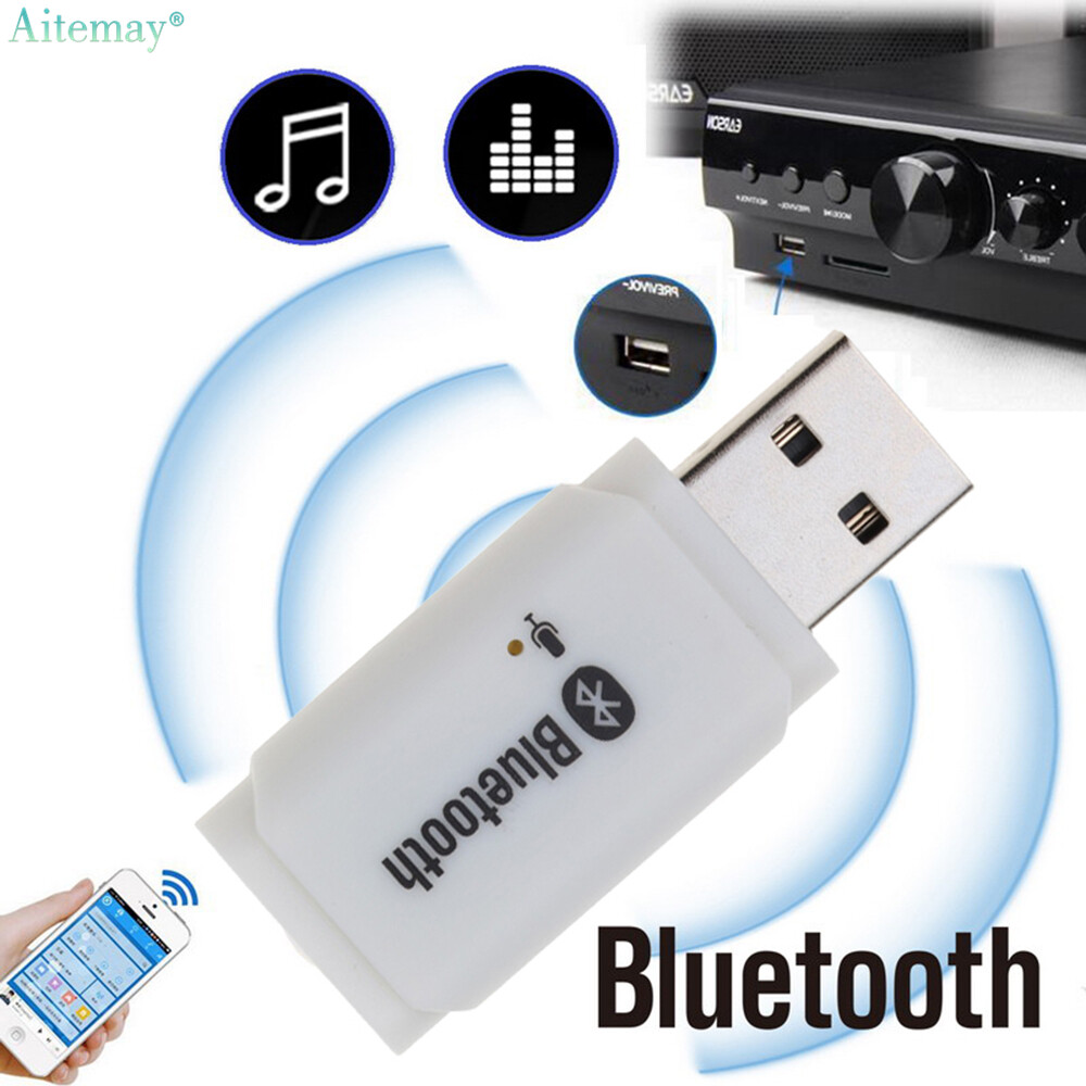 Aitemay Bluetooth Car Kit for Handsfree Music and Calls