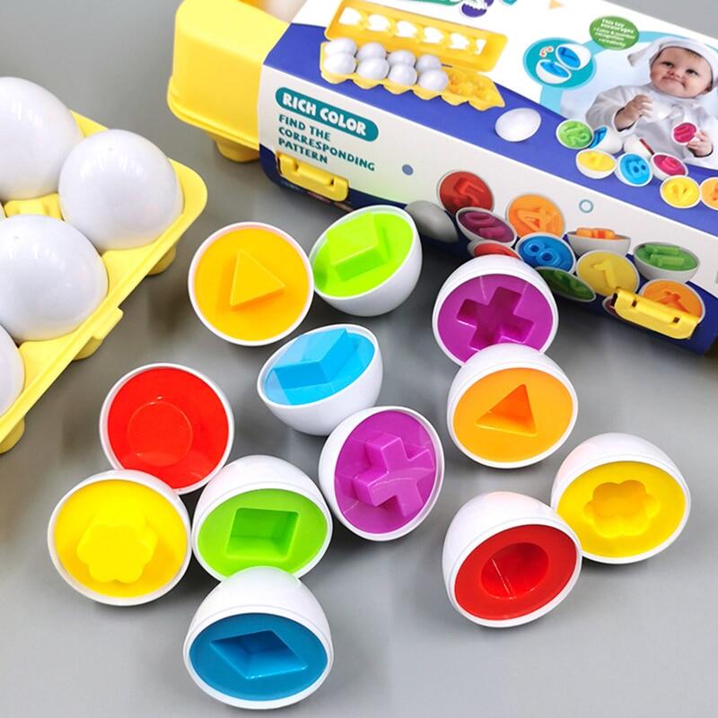 Sản phẩm bán chạy 6pcs bé học giáo dục đồ chơi trứng thông minh Đồ chơi